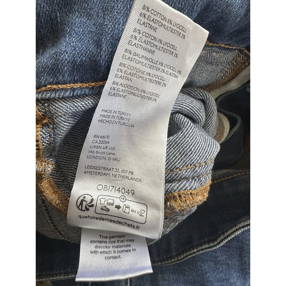 Pilcro Anthropologie The Skipper Wide Leg Cropped High Rise Jean No Size 28 x 24 - Picture 11 of 14